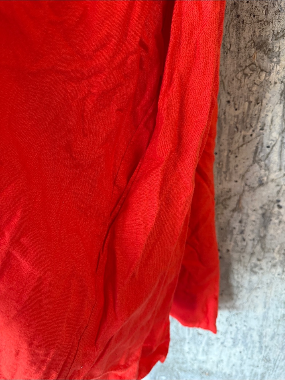 FREE PEOPLE Women's Free-est Rae Mini Dress Size S In Mandarin Red - Picture 8 of 8